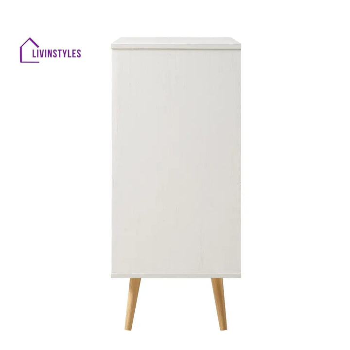 Frances Woven Rattan Drinks Cabinet White Cabinets & Chests