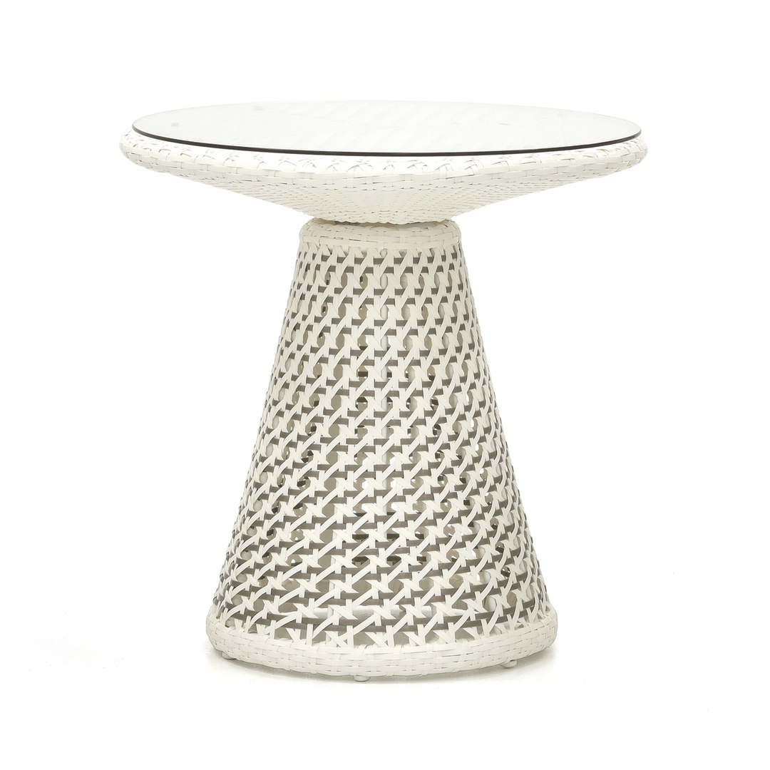 Wall Outdoor Patio Seating Set 2 Chairs and 1 Table Set (White + Silver)