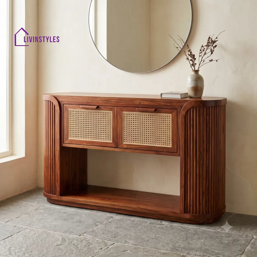 Apolline Premium Wooden Console Table for Living Room | Entryway Table