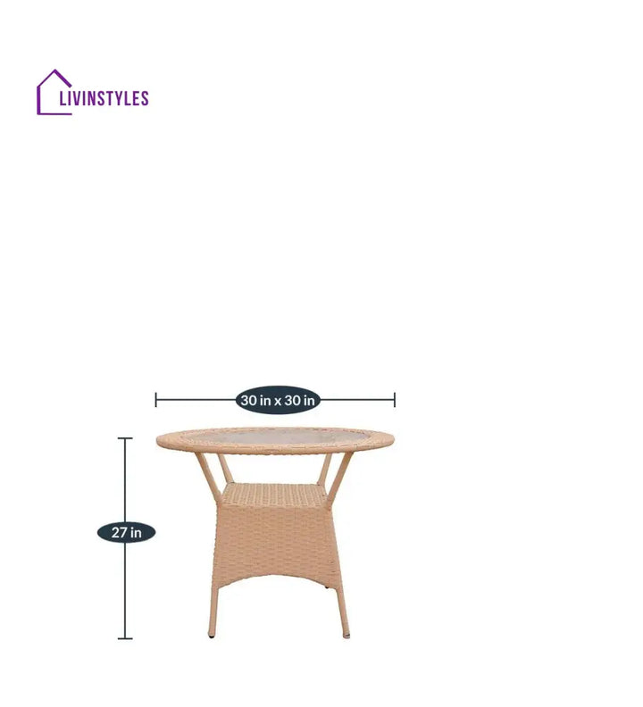 Appu Outdoor Patio Seating Set 2 Chairs and 1 Table Set - Coffee Table Sets