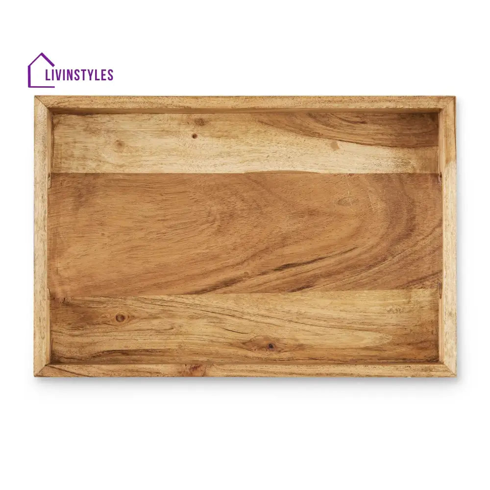 Araceli Acacia Breakfast Tray - Natural Tray