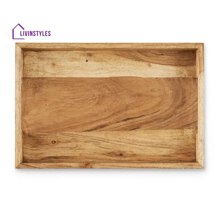 Araceli Acacia Breakfast Tray - Natural Tray