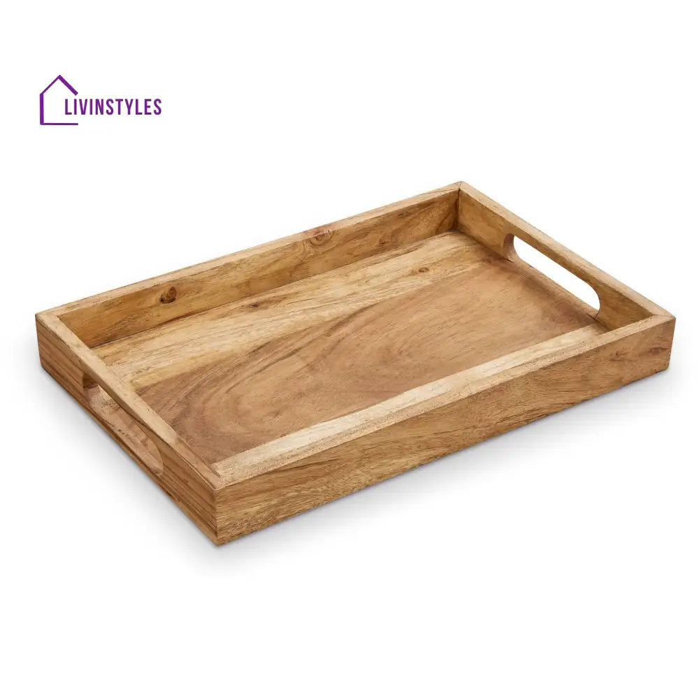 Araceli Acacia Breakfast Tray - Natural Tray