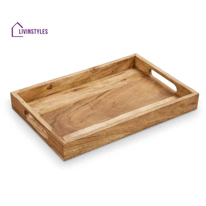 Araceli Acacia Breakfast Tray - Natural Tray