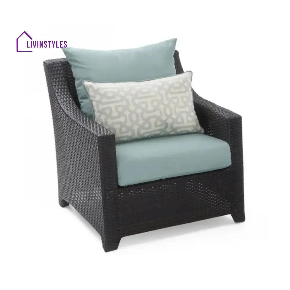 Araceli All Weather Outdoor Wicker Garden L-Shape Sectional Conversation Set - Sofa Set