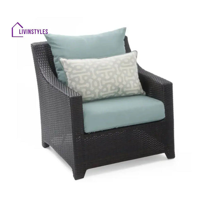 Araceli All Weather Outdoor Wicker Garden L-Shape Sectional Conversation Set - Sofa Set