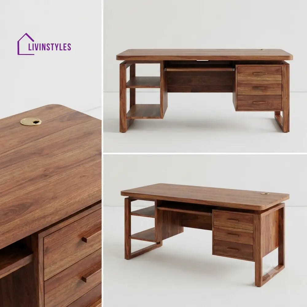 Aradhana Sheesham Wood Study Table for Home | Wooden Study Table