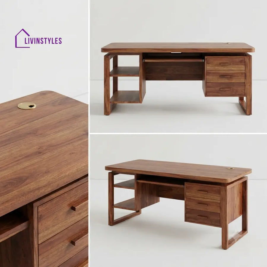 Aradhana Sheesham Wood Study Table for Home | Wooden Study Table
