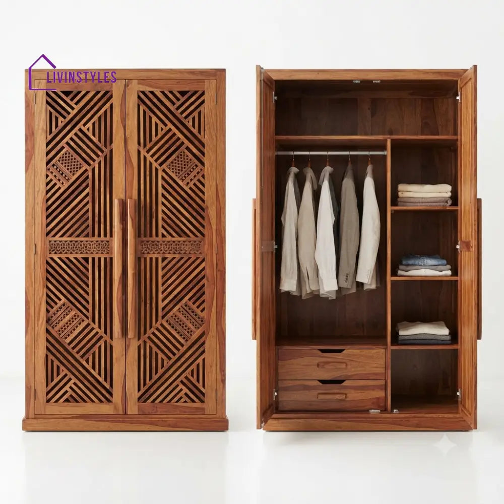 Aradhana Wooden Wardrobe for Clothes | Cupboard for Clothes