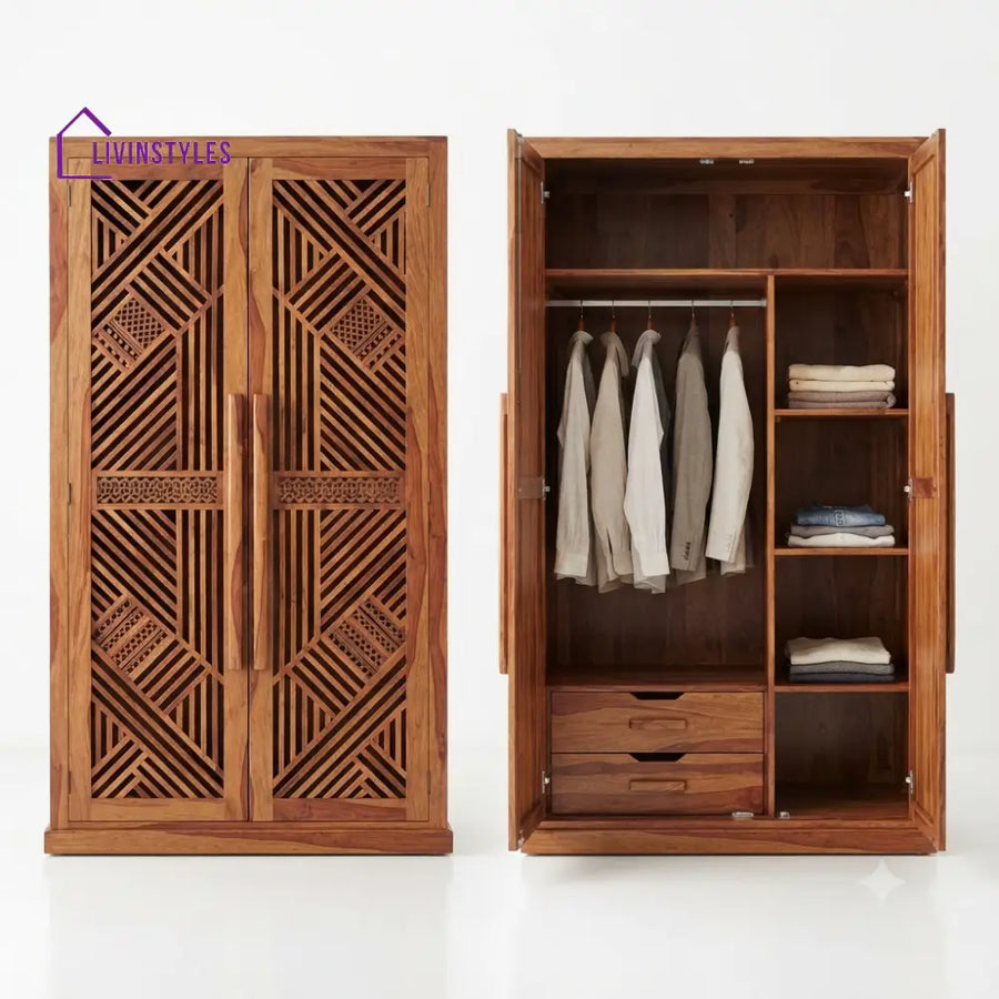 Aradhana Wooden Wardrobe for Clothes | Cupboard for Clothes