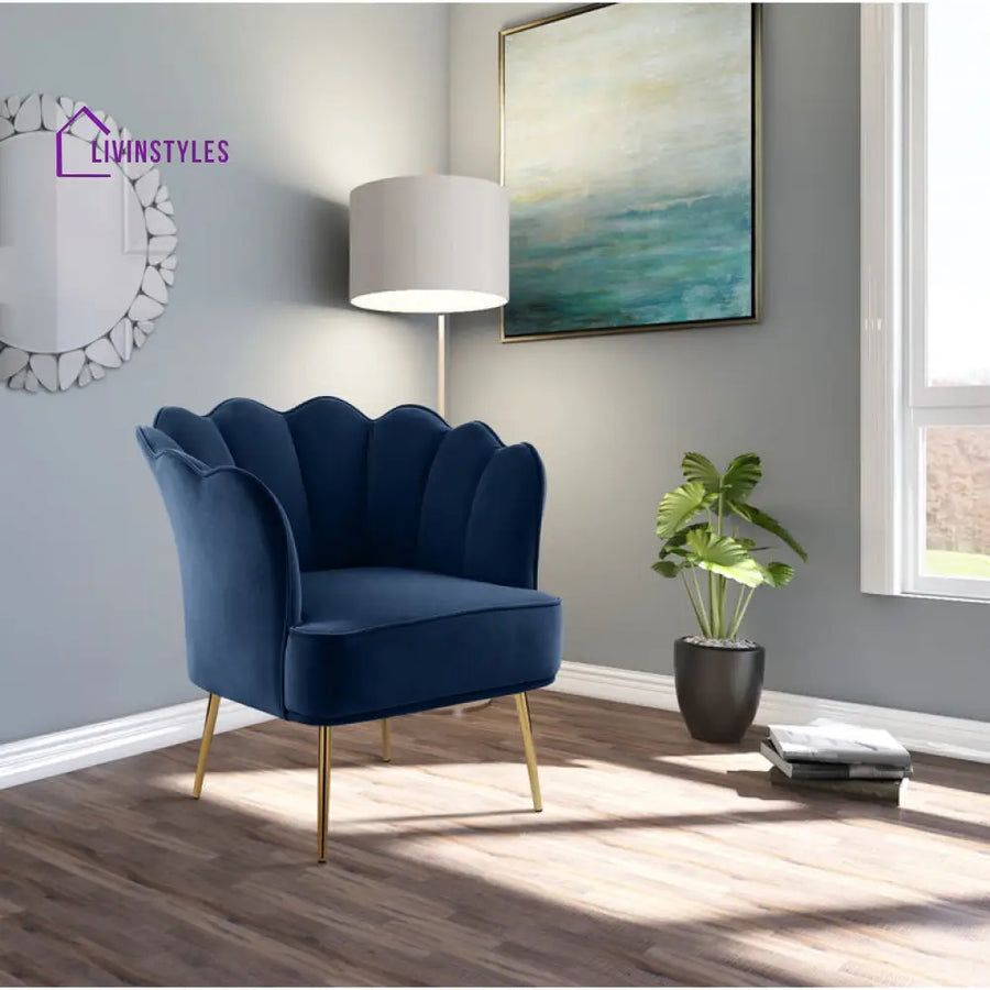 Araina Metal and Fabric Arm Chair | Living Room Chair | Lounge Chair