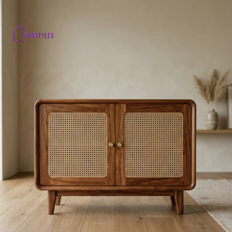 Arama Solid Wood Sheesham Shoe Rack (Honey Finish)