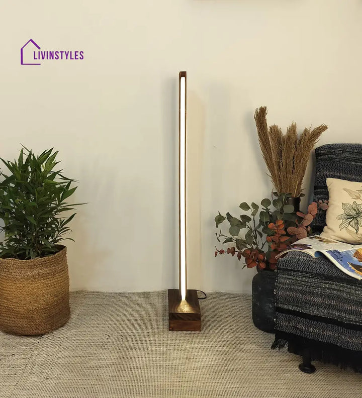 Arc Led Wooden Floor Lamp Lamps