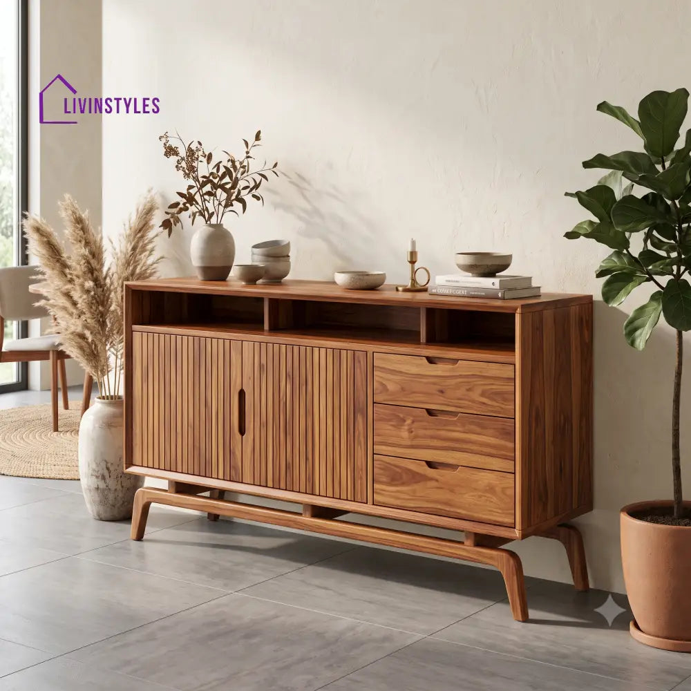 Archana Premium Wooden Sideboard and Cabinet for Living Room
