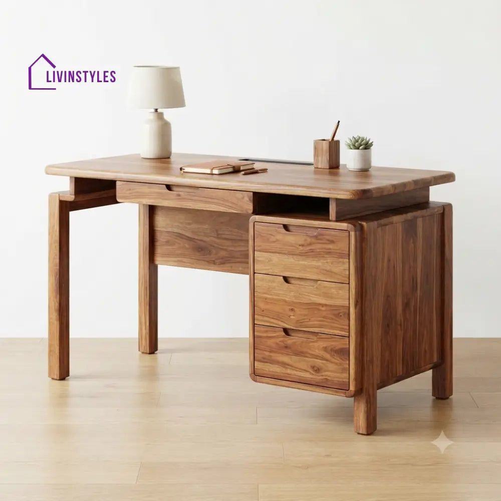 Archana Sheesham Wood Study Table for Home | Wooden Study Table