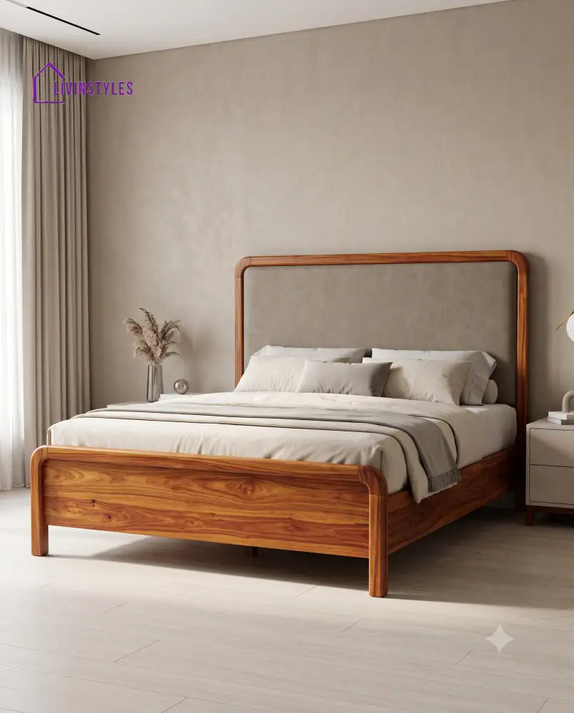 Archana Wooden Bed | Solid Wood Double Bed | Wooden King size bed & Wooden Queen size bed