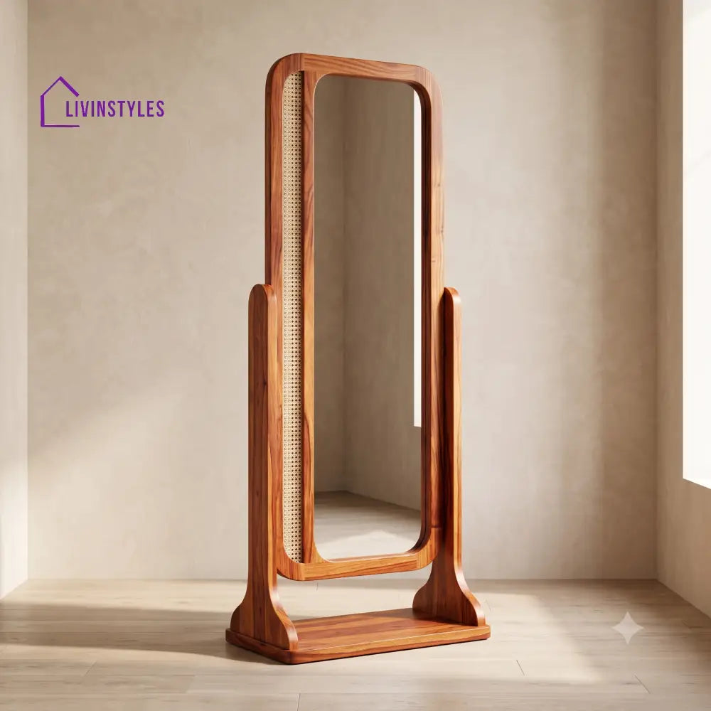 Archana Wooden Full Length Mirror for Bedroom & Living Room