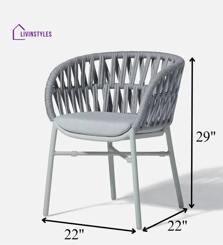 Arcuri Outdoor Patio Seating Set Chair Only Braided & Rope - Coffee Table Sets