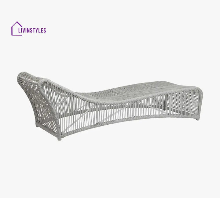 Arcuri Outdoor Swimming Poolside Lounger Braided & Rope - Loungers