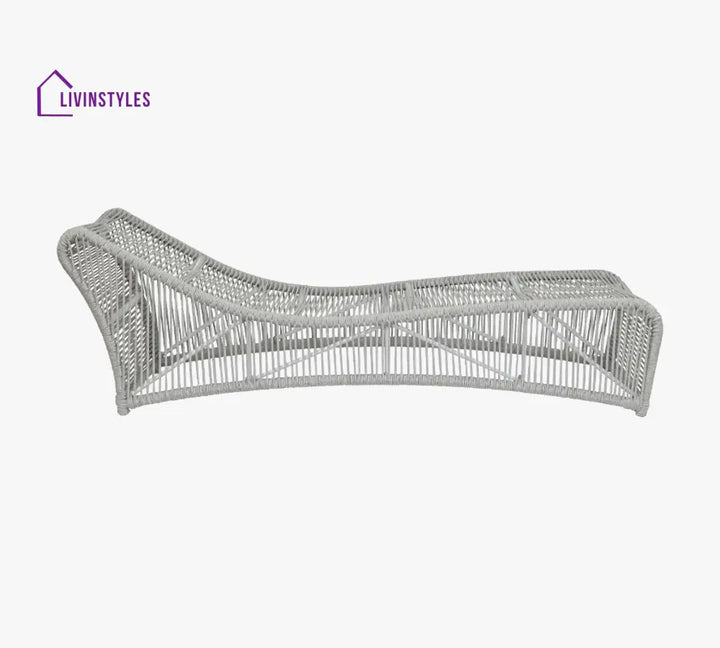 Arcuri Outdoor Swimming Poolside Lounger Braided & Rope - Loungers
