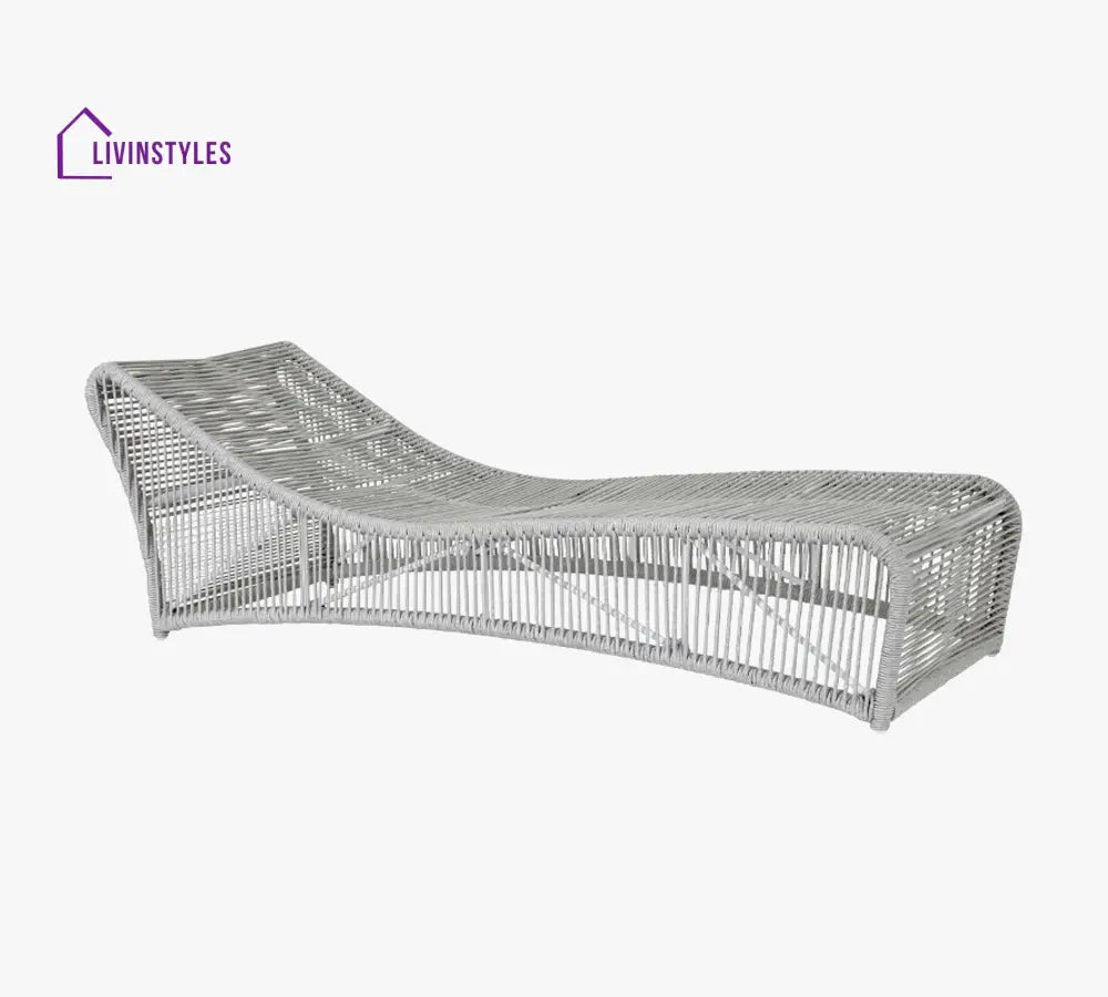 Arcuri Outdoor Swimming Poolside Lounger Braided & Rope - Loungers
