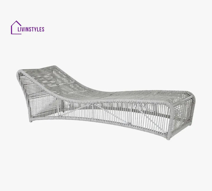 Arcuri Outdoor Swimming Poolside Lounger Braided & Rope - Loungers