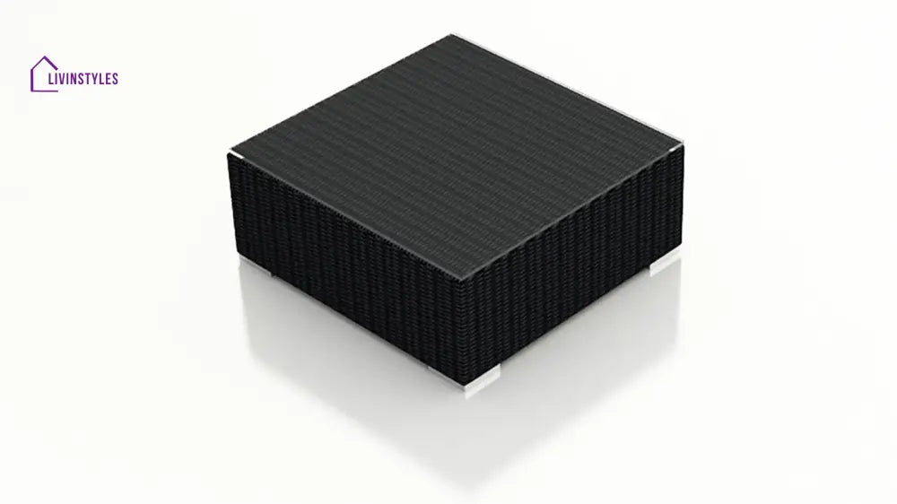 Arena Outdoor Sofa Set 7 Seater Single seater and 1 Center Table With 1 Side Table Set (Black) - Sofa Sets
