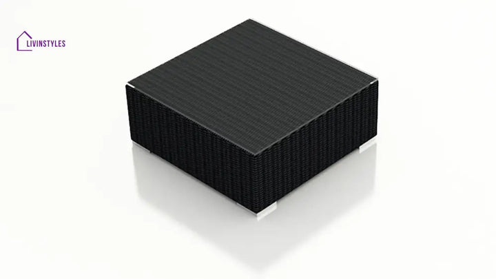 Arena Outdoor Sofa Set 7 Seater Single seater and 1 Center Table With 1 Side Table Set (Black) - Sofa Sets