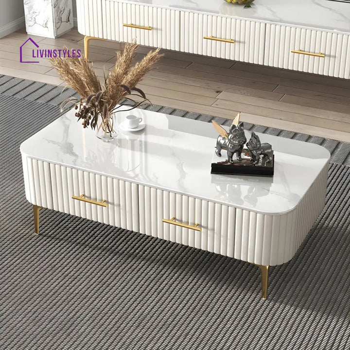 Aria Coffee Table for Living Room | Rectangle Shape