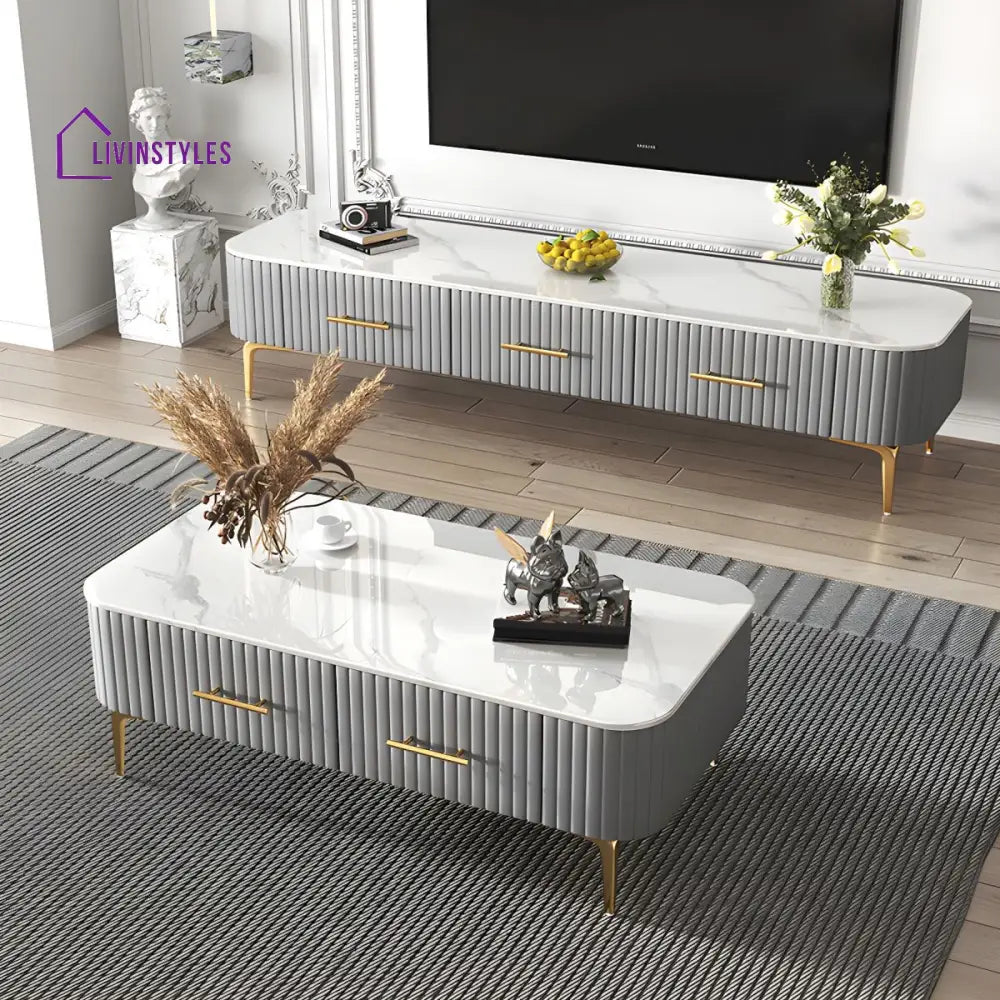 Aria Coffee Table for Living Room | Rectangle Shape