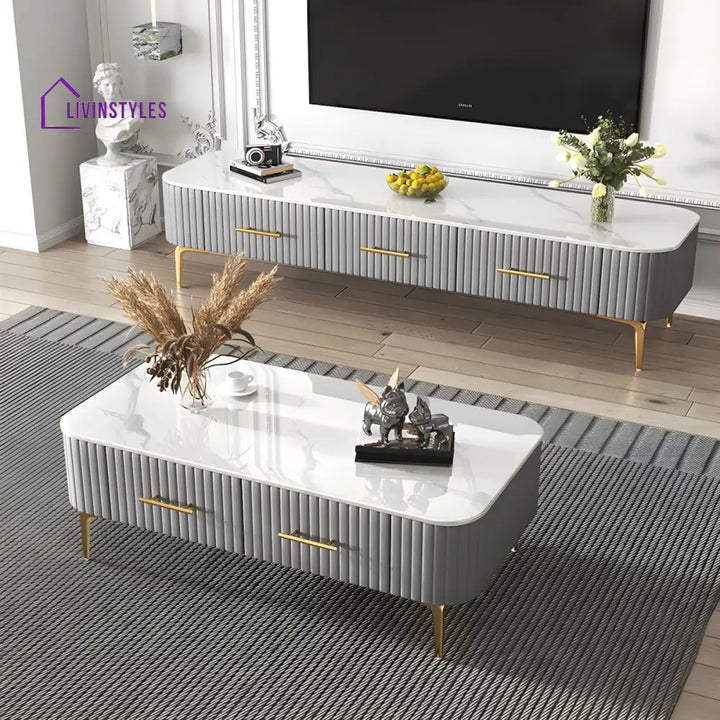 Aria Coffee Table for Living Room | Rectangle Shape