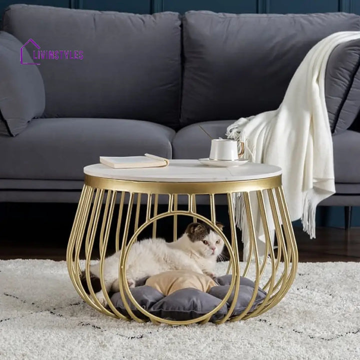 Aria Coffee Table With Marble Top Tables