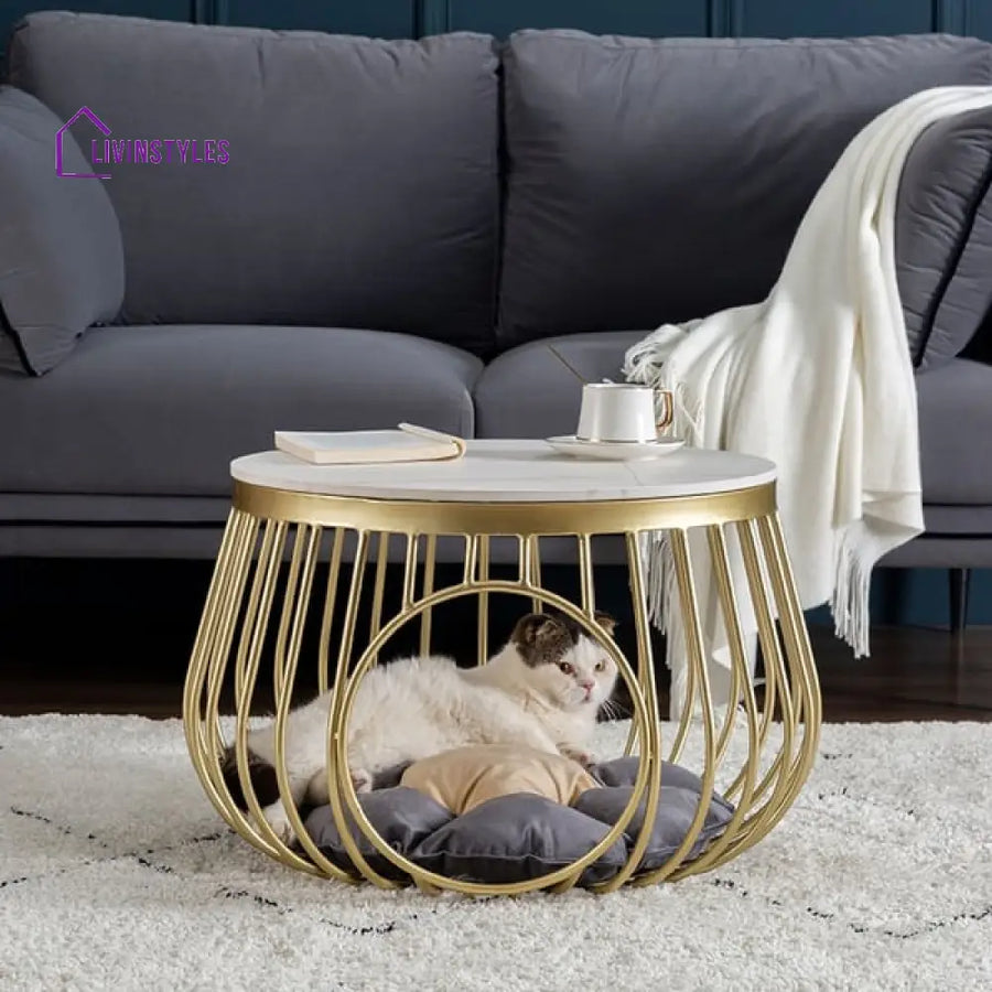 Aria Coffee Table With Marble Top Tables