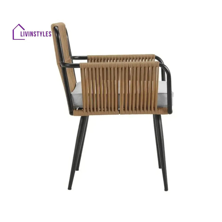 Aria Lamia 3-Piece Rope Patio Set - Perfect for Outdoor Entertaining - Patio Set