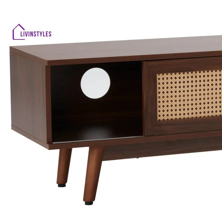 Aria Wooden Finish Tv Unit Stand for Living Room