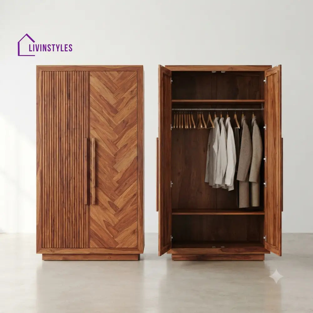 Aria Wooden Wardrobe for Clothes | Cupboard for Clothes