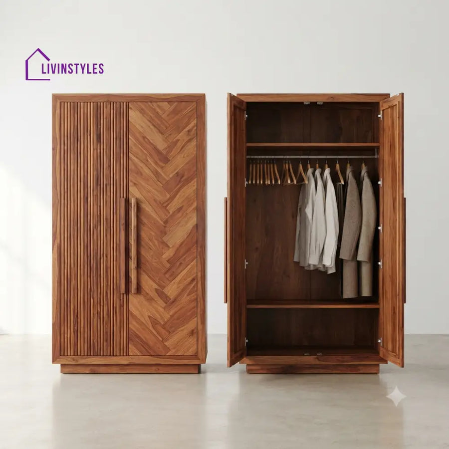 Aria Wooden Wardrobe for Clothes | Cupboard for Clothes