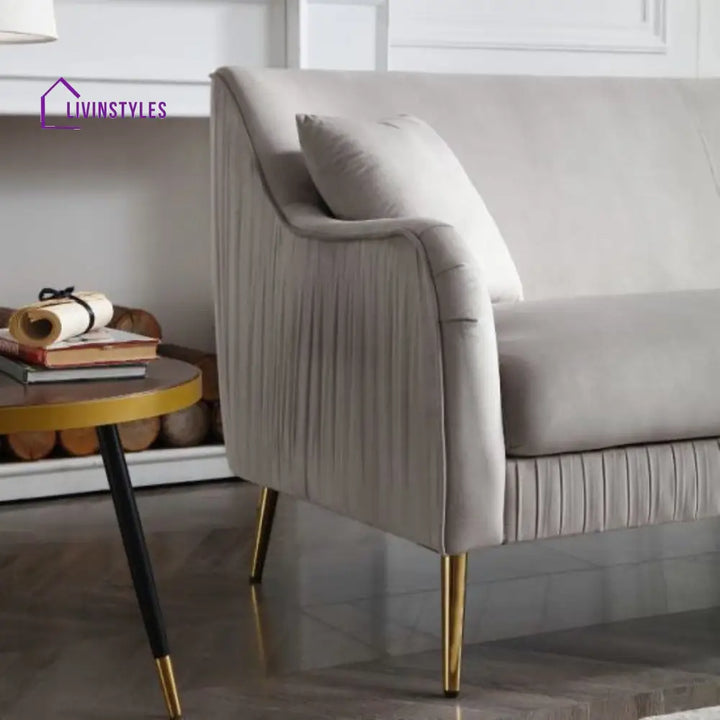 Arina 3 Seater Sofa in Grey colour for Living Room