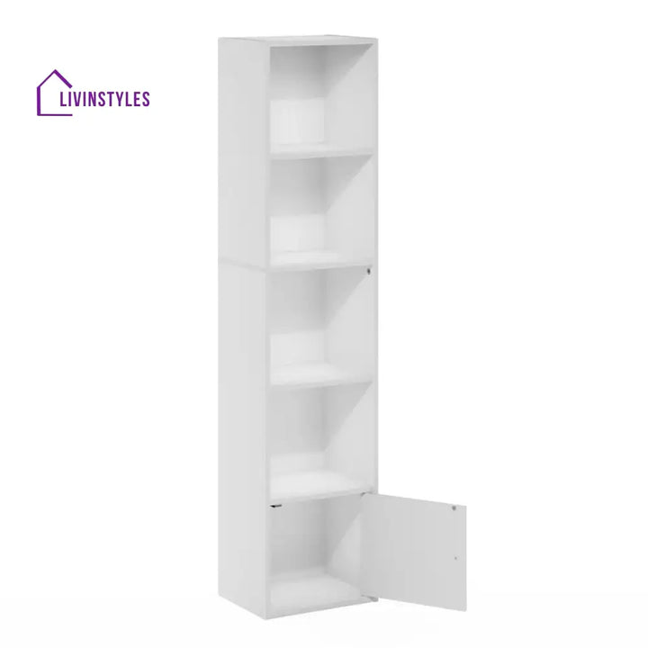 Arina Engineered Wood Bookshelves | Bookshelf for Living Room | Bedroom | Drawing Room | Study Room - One Bigger Size