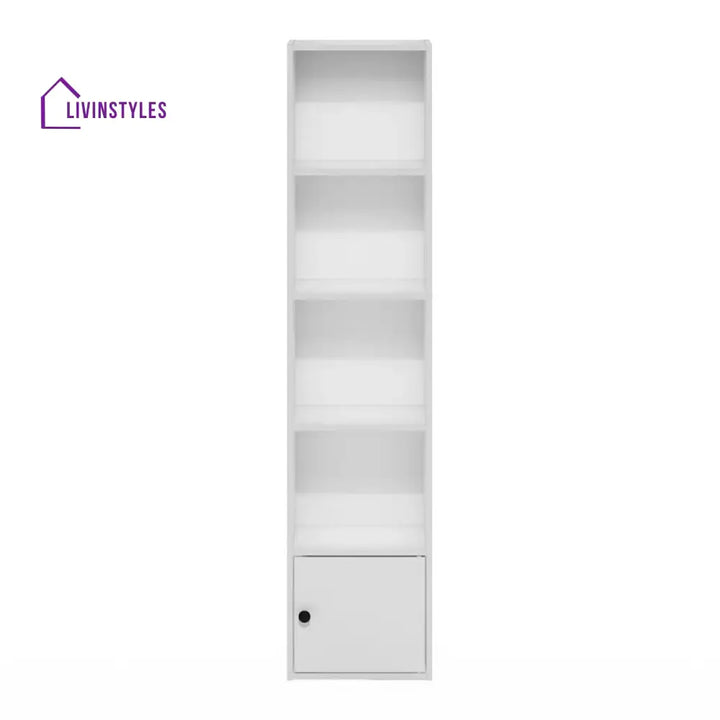 Arina Engineered Wood Bookshelves | Bookshelf for Living Room | Bedroom | Drawing Room | Study Room - One Bigger Size