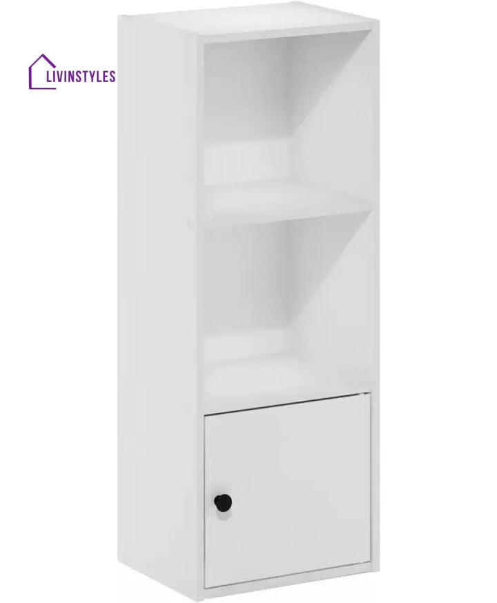 Arina Engineered Wood Bookshelves | Bookshelf for Living Room | Bedroom | Drawing Room | Study Room - One Bigger Size