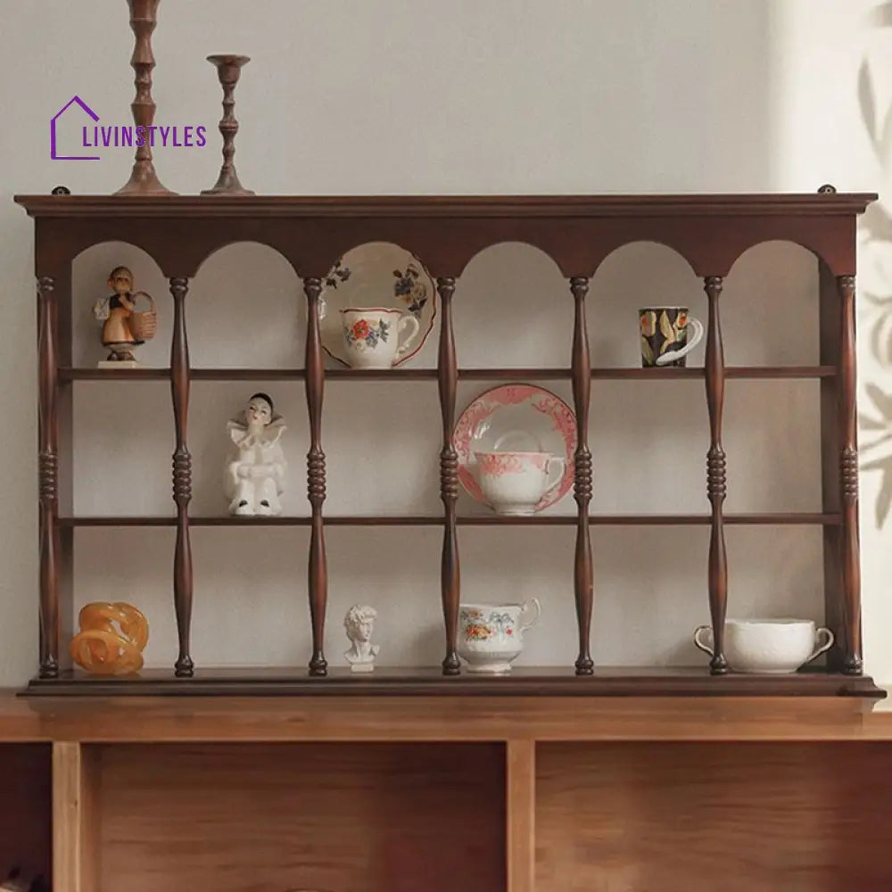 Arina Solid Wood Storage Shelves | Kitchen Shelves