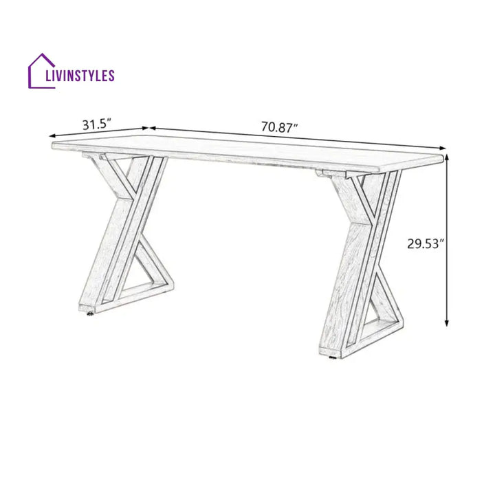 Arina Solid Wood Study Table for Students