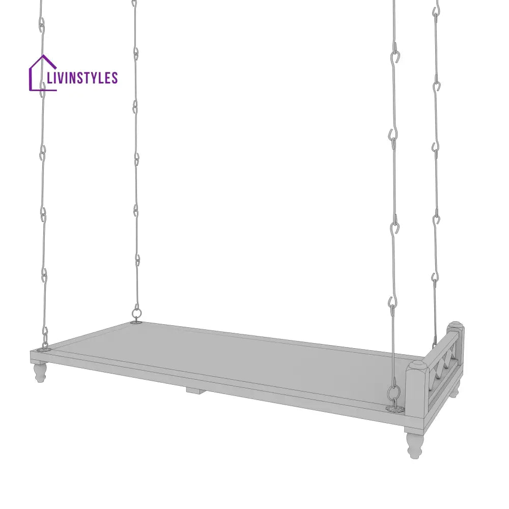 Arisha Dark Gradient Finished Wooden Handmade Traditional Swing Swing
