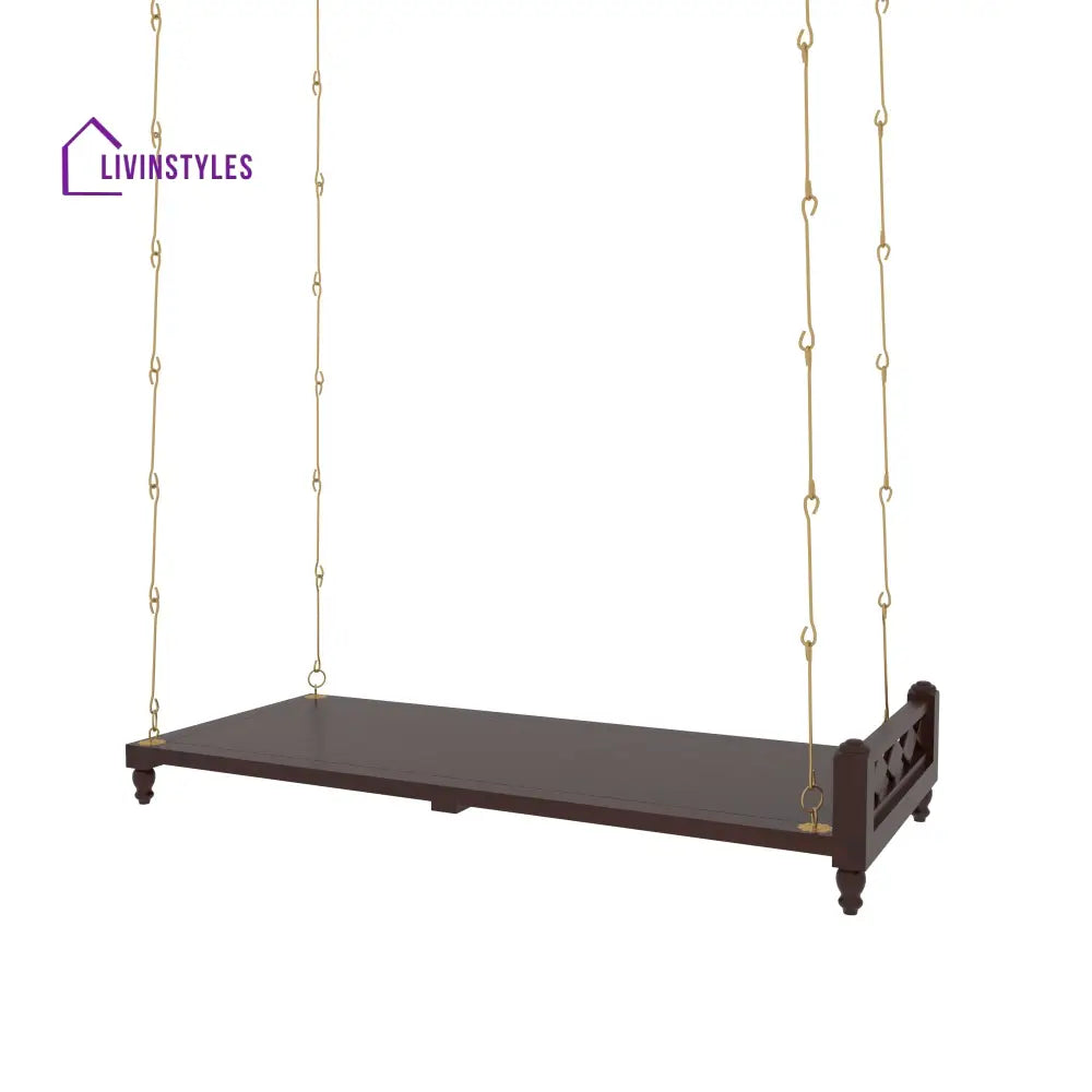 Arisha Dark Gradient Finished Wooden Handmade Traditional Swing Swing