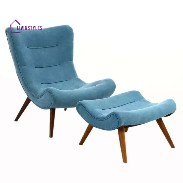 Aristarkh Wide Tufted Lounge Chair and Ottoman