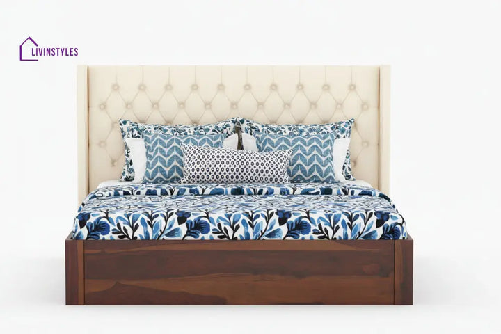 Aristeo Sheesham wood Drawer Storage Bed - King Size
