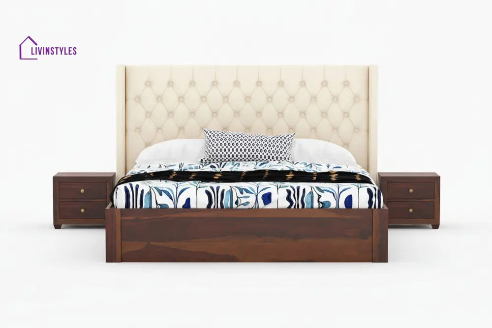 Aristeo Sheesham wood Drawer Storage Bed - King Size
