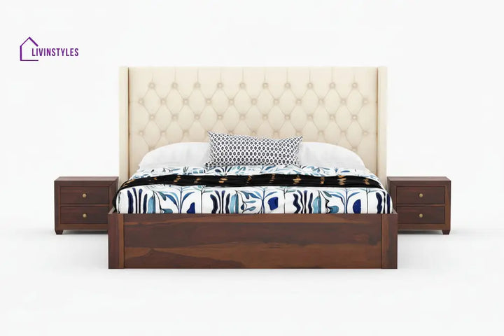Aristeo Sheesham wood Drawer Storage Bed - King Size