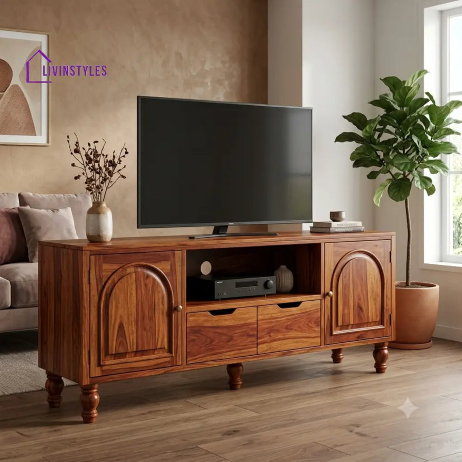 Arjun Solid Sheesham Wood Tv Unit for Living Room | Tv Cabinet | Tv Console